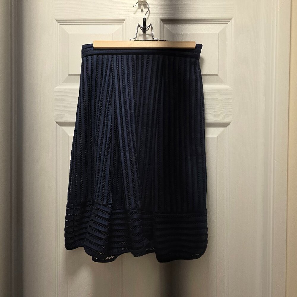 FAITH AND JOY Black Eyelet & Pleat Skirt